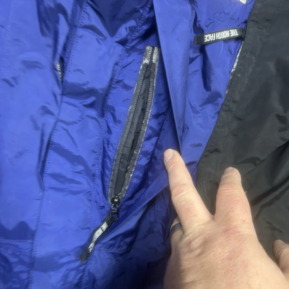 Vintage The North Face Jacket Mens L Blue Black Gore-Tex‎ Mountain Light Ski 90s